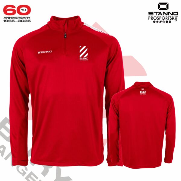 Bury Rangers First Half Zip Training Top - Senior  Thumbnail