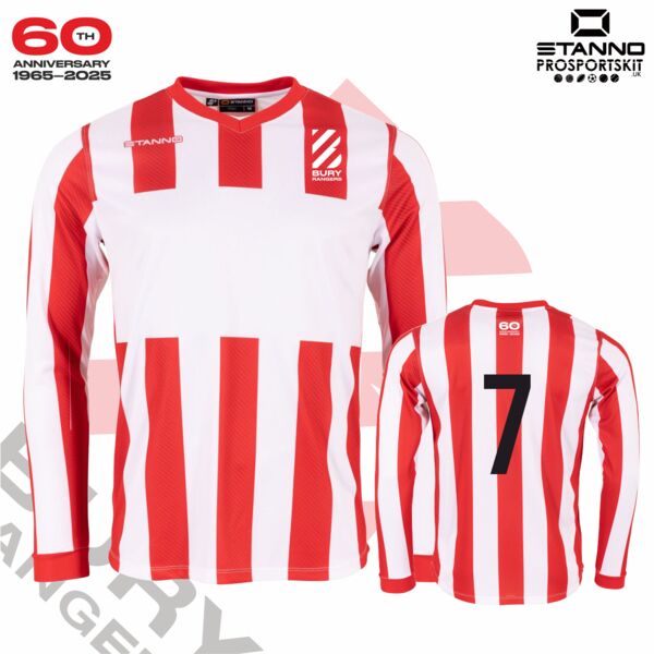 Bury Rangers Home Jersey Senior - Long Sleeve Thumbnail