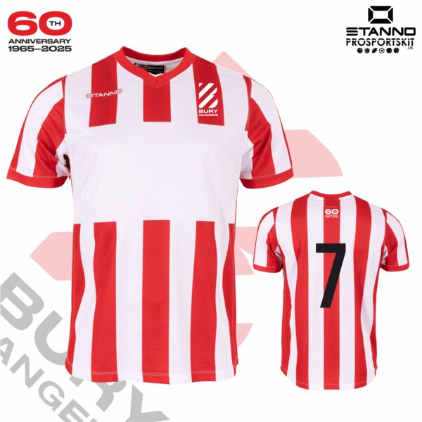 Bury Rangers Home Jersey Senior - Short Sleeve Thumbnail